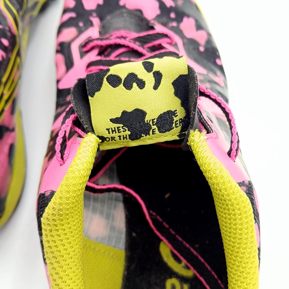 ASICS Cross Freak Shoes Mens Size 8 Black Pink Yellow Track Cross Country G558Y - Picture 6 of 7